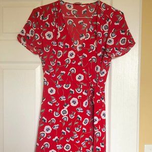J Crew Factory Wrap Dress